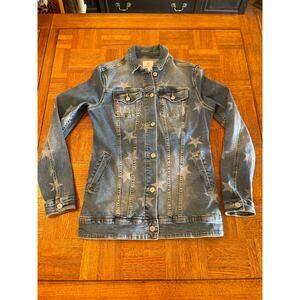 LULAROE STARS STRETCH DENIM JACKET SMALL